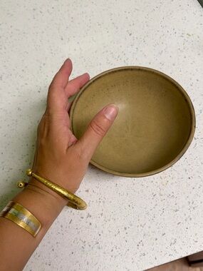 Set of 2 West Elm Olive Green Ceramic Serving Bowl